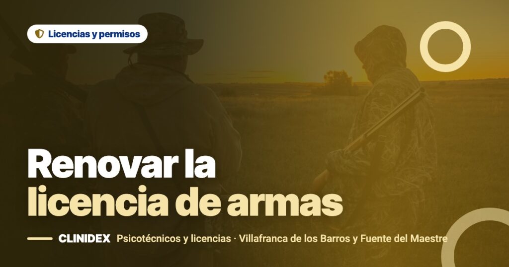 Cómo renovar la licencia de armas paso a paso