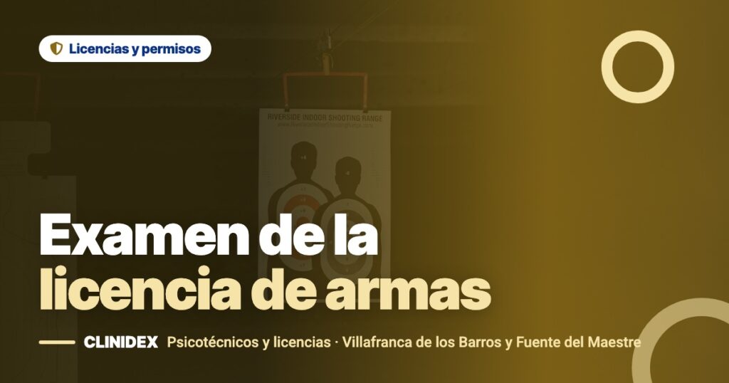 Examen de licencia de armas: cómo es y cómo prepararlo