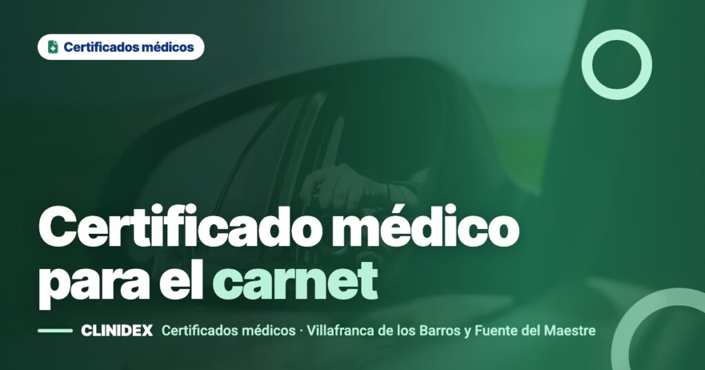 Certificado médico para el carnet de conducir: qué incluye y dónde pedirlo